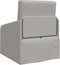 vidaXL - Ligbed - 2-in-1 - Cloud - Grijs - 65x80x83 - cm - Stof