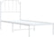vidaXL - Bedframe - met - hoofdbord - zonder - matras - metaal - wit - 75x190 - cm
