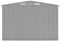 vidaXL - Tuinschuur - 257x489x181 - cm - metaal - grijs