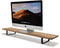 Oakywood Desk Shelf - Massief Eiken / Zwart - Echt Hout Dual Monitor Standaard Beeldschermverhoger Clean Desk Ergonomisch Stijlvol
