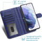 iMoshion Hoesje Geschikt voor Samsung Galaxy S21 Hoesje Met Pasjeshouder - iMoshion Luxe Portemonnee - Donkerblauw