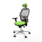 Piqueras y Crespo 3D086G1 - Bureaustoel - Verstelbare hoogte met hoofdsteun - Pistache