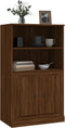 vidaXL - Hoge - kast - 60x35,5x103,5 - cm - bewerkt - hout - bruin - eikenkleur