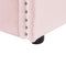 Beliani TROYES - Slaapbank - Roze - Fluweel