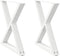 vidaXL - Eettafelpoten - 2 - st - 70x(72-73,3) - cm - staal - wit