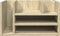 Bureau organiser 44,5x24x25 cm bewerkt hout sonoma eikenkleurig