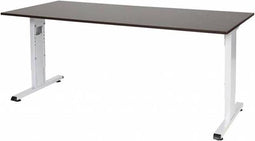 Verstelbaar Bureau - 180x80 logan - wit frame