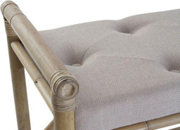 Tv meubel - shoe-removing chair bamboo cotton 100x44x56 - bamboe
