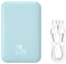 Baseus Mini 6.000 mAh - Powerbank - Draadloos opladen 15W - Blauw