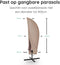 Volcan Parasolhoes - Zweefparasol - Waterdicht Oxford 420D - Taupe - 250 cm