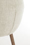 Blaine eetkamerstoel - beige+hout donkerbruin