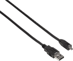Hama Mini USB 2.0 Kabel B8M - 1,8m - High-speed 480 Mbps - Zwart