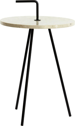 Light & Living Bijzettafel Jobito - Wit - Ø42cm - Modern