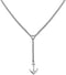 Tommy Hilfiger TJ2700921 - Dames Collier - Y-collier met Anker Hanger - Zilverkleurig