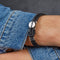 Emporio Armani EGS2178040 - Herenarmband - Gevlochten leer - Zwart - 185 mm