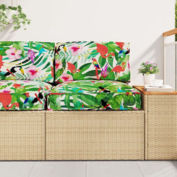 vidaXL - Palletkussen - voor - Zit - Tropical - Jungle - 70x70x12 - cm - Oxford - Stof