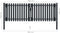 vidaXL - Poort - dubbel - 306x150 - cm - staal - antraciet