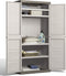Keter Excellence XL Opbergkast hoog - 4 planken - 54x89x182cm - Beige/Taupe