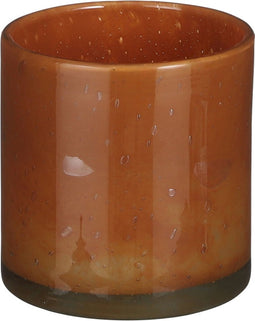 Mica Decorations Estelle Vaas - 17x17x18 cm - Glas - Bruin