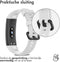 iMoshion Bandje Geschikt voor Honor Band 4 - iMoshion Siliconen band zwarte gesp met design met installatiehulp - Wit