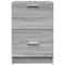 vidaXL - Wastafelkast - 40x37x59 - cm - bewerkt - hout - grijs - sonoma - eikenkleurig