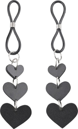 Sportsheets - Sex & Mischief Heart Nipple Ties Tepelklemmen - Zwart