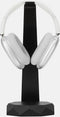 Oakywood 2in1 Headphones Stand - Zwart Massief Eiken - Echt Hout Koptelefoon Standaard Houder met 10W Draadloze Oplader