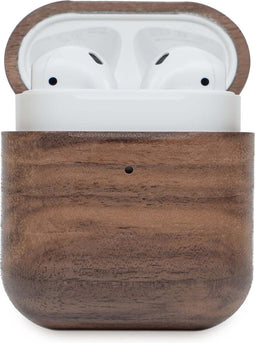 Oakywood AirPods 1 & 2 Hoesje - Echt Hout Walnoot - Luxe AirPods Case Bescherming