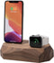Oakywood Combi Dock - Massief Walnoot Hout - compatible met Apple iPhone en Apple Watch (Lightning)