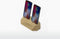 Oakywood Dual Dock - Massief Eikenhout - compatible met Apple iPhone en Apple AirPods (Lightning)