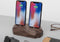 Oakywood Dual Dock - Massief Walnoot - compatible met Apple iPhone en Apple AirPods (Lightning)
