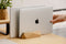 Oakywood Dual Laptop Dock - Massief Eiken - Echt Hout Verticale MacBook/Laptop/Tablet Standaard - Clean Desk Design