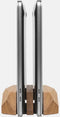 Oakywood Dual Laptop Dock - Massief Eiken - Echt Hout Verticale MacBook/Laptop/Tablet Standaard - Clean Desk Design