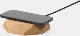 Oakywood Geometric Charging Pad - Massief Eiken - Echt Houten Draadloze Oplader 10W