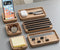 Oakywood OakyBlocks Large Tray - Massief Eikenhout - Catch All Bakje voor Magnetische Modulaire Bureau Organiser