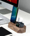 Oakywood Triple Dock - Massief Walnoot - compatible met Apple iPhone, Apple AirPods en Apple Watch (Lightning)