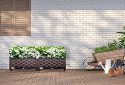 Feel Furniture Rotan Plantenbak – Ingebouwd Irrigatiesysteem – Model Gamma