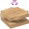 vidaXL - Salontafel - 360 - graden - draaibaar - 70x70x34,5 - cm - artisanaal - eiken