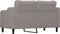 vidaXL - Tweezitsbank - 140 - cm - stof - taupe