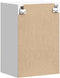 vidaXL - Keukenwandkast - Lucca - bewerkt - hout - hoogglans - wit