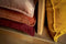 Dutch Decor CAITH - Sierkussen 50x50 cm - 100% katoen - velvet - lekker zacht - Merlot - rood - Inclusief binnenkussen