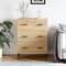 vidaXL - Dressoir - 69,5x34x90 - cm - bewerkt - hout - sonoma - eikenkleurig