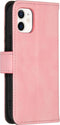 iMoshion Hoesje Geschikt voor iPhone 12 Mini Hoesje Met Pasjeshouder - iMoshion Luxe Bookcase - Roze