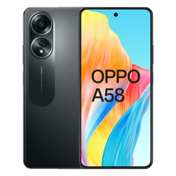Oppo A58 - Zwart - 128 GB - Dubbele fysieke simkaart