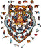 UNIDRAGON Houten Puzzel Voor Volwassenen Dier - Mooie Tijger - 181 stukjes - Medium 25x32 cm