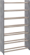 vidaXL - Schoenenrek - 65x24x117 - cm - bewerkt - hout - grijs