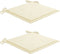 vidaXL - Tuinstoelkussens - 2 - st - 50x50x3 - cm - oxford - stof - crèmekleurig