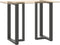 vidaXL - Bartafelpoten - 2 - st - T-vormig - 60x35x(100-101) - cm - staal - antraciet