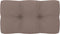 vidaXL Bankkussen pallet 70x40x10 cm taupe