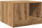 vidaXL - Salontafel - 50x50x36 - cm - bewerkt - hout - artisanaal - eikenkleur